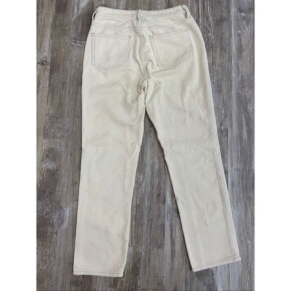 PACSUN Corduroy Mom Jeans Pants Mid Rise Cream Women’s Sz 25 - Picture 5 of 6